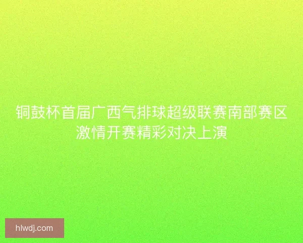 铜鼓杯首届广西气排球超级联赛南部赛区激情开赛精彩对决上演